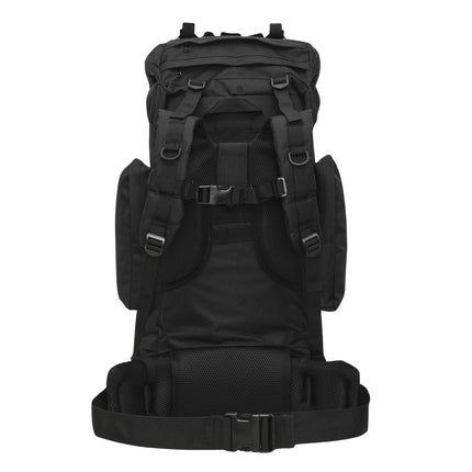 Sac à dos tactique, 70 L, noir, très résistant