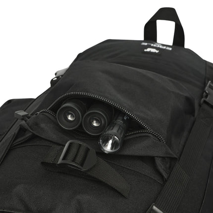 Sac à dos tactique, 70 L, noir, très résistant