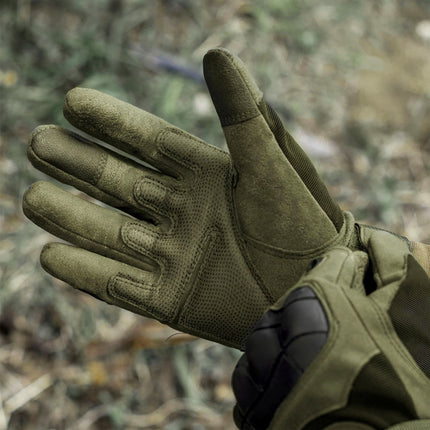 Gants tactiques, verts, taille L, matériau durable