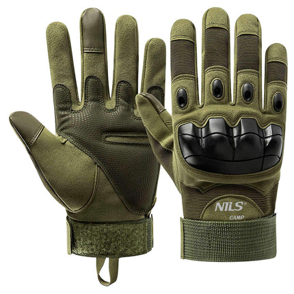 Gants tactiques, verts, taille L, matériau durable