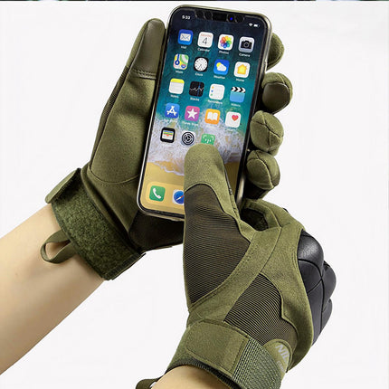 Gants tactiques, verts, taille L, matériau durable