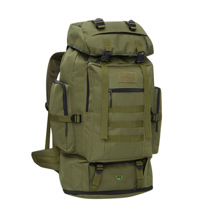 Sac à dos tactique vert, capacité 100 L