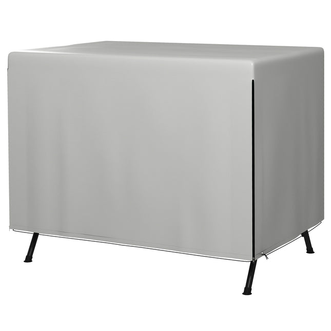 Bâche Pour Mobilier De Jardin Housse De Protection Imperméable Et Protection Uv, Rectangulaire, Pe, Gris, 215X155X150Cm