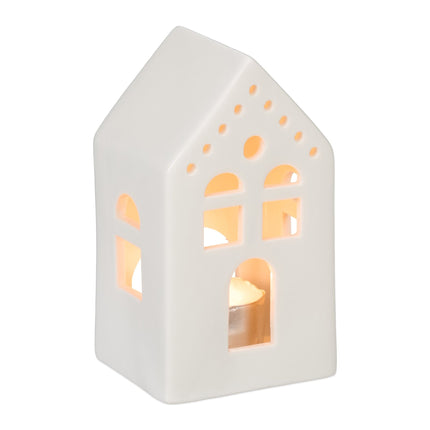 Maison de thé en céramique blanche