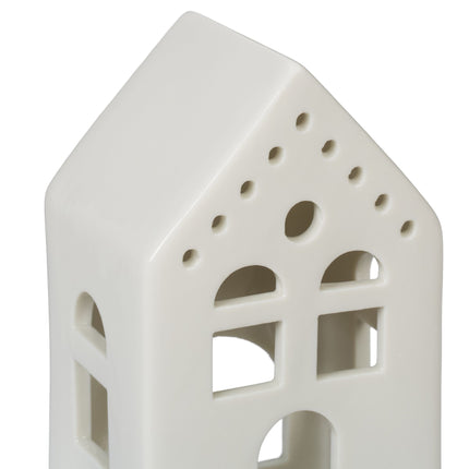Maison de thé en céramique blanche