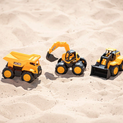 Ensemble de camions Teamsterz JCB, 3 pièces, 18 cm