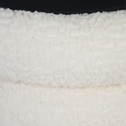 Tabouret de rangement en tissu Teddy avec compartiment caché