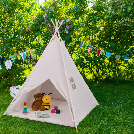 Tente de jeu tipi avec tapis de sol