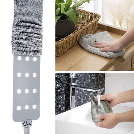 Brosse à poussière télescopique avec deux accessoires