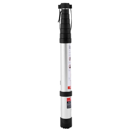 Telescoping Ladder, 8.5 ft, Aluminum, 375 lb Capacity, Non-Slip Feet