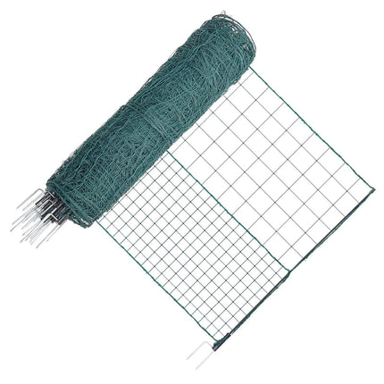 Temporary Fence Kit, 1.05 x 50 m PE Mesh with Posts