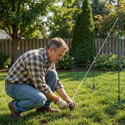 Temporary Plastic Mesh Fence 1.25 x 25 m With Posts