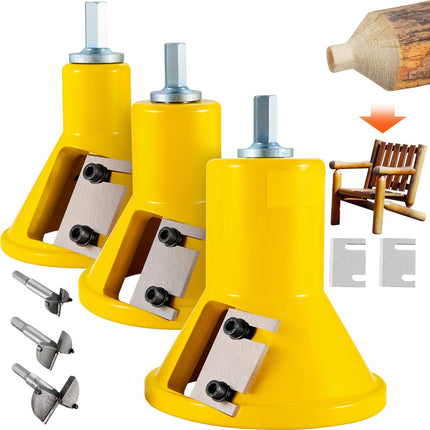 Tenon Cutter Set, 1, 1-1/2 and 2 Inch, Dual Blades