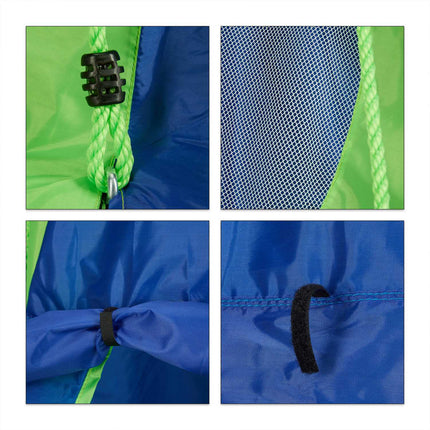 Tente pour balançoire Nest bleu vert
