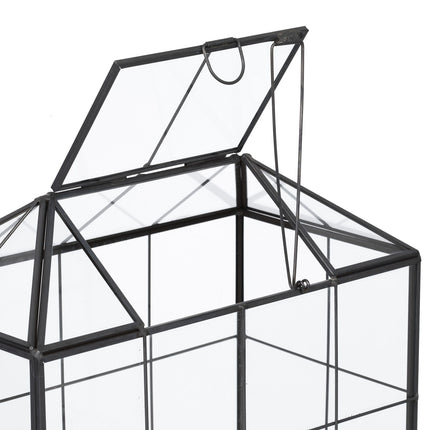 Terrarium für Zimmerpflanzen – Glashaus in Hausform
