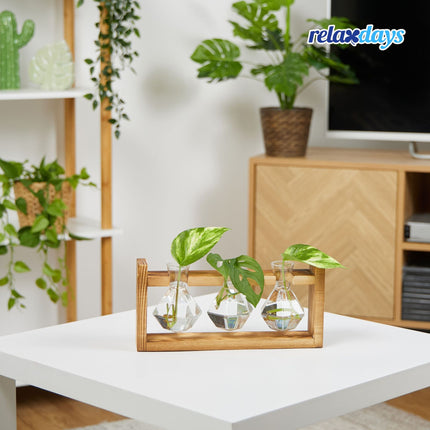 Vase tube à essai avec support