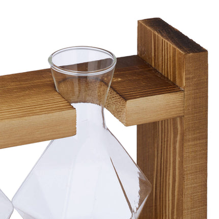 Vase tube à essai avec support