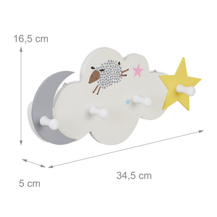Die Kindergarderobe Wolke-Mond-Stern