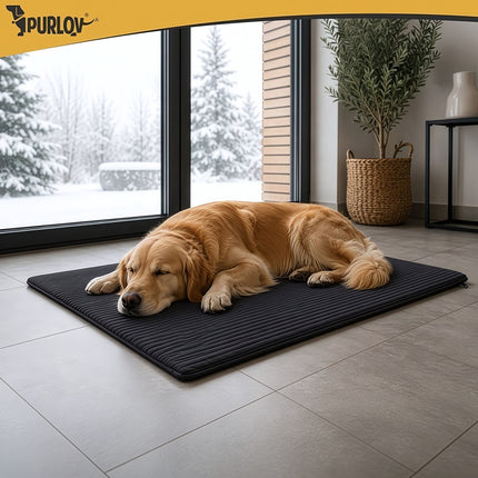 Thermal Insulation Mat for Dogs and Cats 100 x 70 cm, Black, Washable