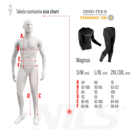 Ensemble de sous-vêtements thermoactifs pour homme, noir, 2XL/3XL