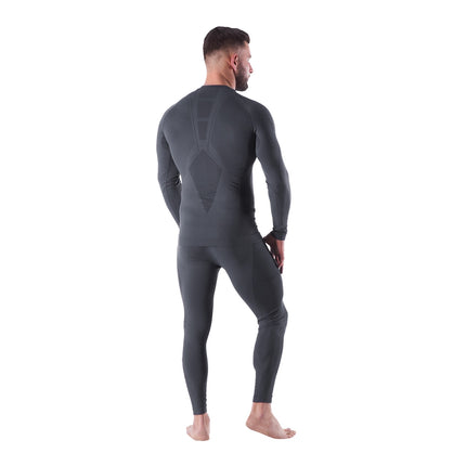 Ensemble de sous-vêtements thermoactifs pour homme, gris, 2XL/3XL