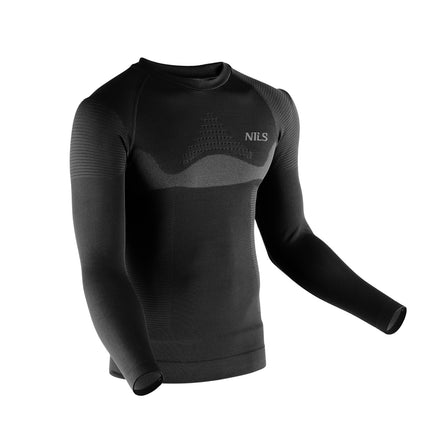 Thermoaktives Unterwäsche-Set, Schwarz, Herren L/XL