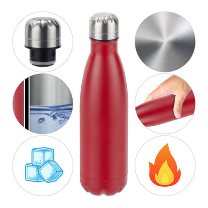 Bouteille thermos en acier