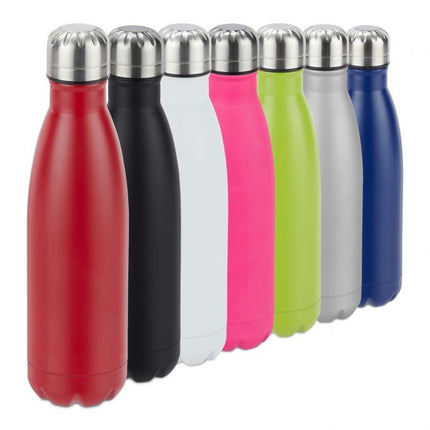 Bouteille thermos en acier