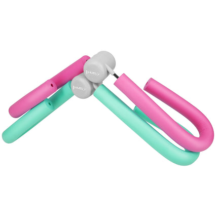 Oberschenkeltrainer, Grau-Rosa, Heimtrainingsgerät