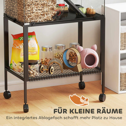 Drei-Etagen-Hamsterkäfig mit Laufrad und Zubehör