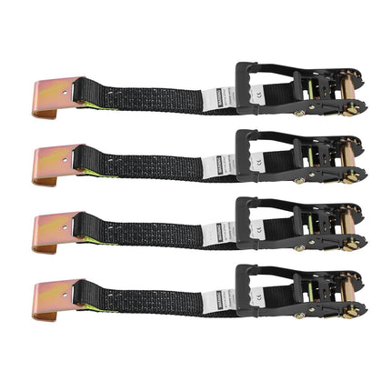Tire Tie-Down Strap Kit, Flat Hooks, 2 In x 120 In