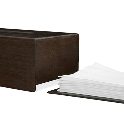 Taschentuchbox aus Bambus dunkelbraun