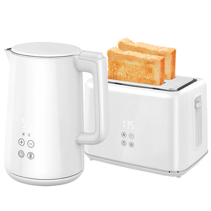 Toaster- und Wasserkocher-Set, 7 Bräunungsstufen, Edelstahl