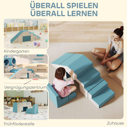 Kleinkind-Kletterset, 3-teilig, Schaumstoff, gelbes Leder