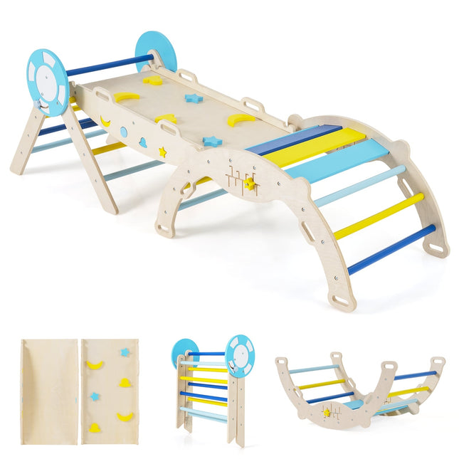 Kletterset für Kleinkinder mit Rutsche, Bogen und Blöcken