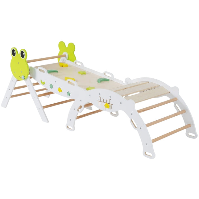 Ensemble d'escalade pour tout-petits avec toboggan et rampe - Aire de jeux 7 en 1