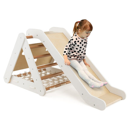 Jeu d'escalade pour tout-petits - Ensemble triangulaire 4 en 1 avec rampe