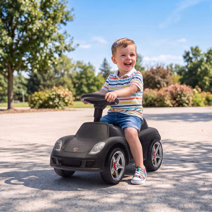 Voiture électrique pour tout-petits avec lumières et sons, noir mat