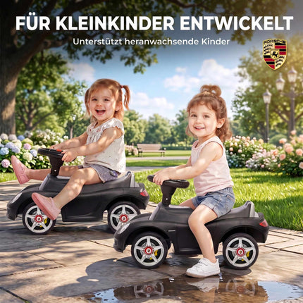 Voiture électrique pour tout-petits avec lumières et sons, noir mat