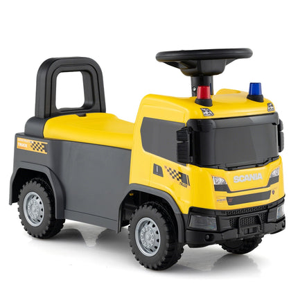 Voiture électrique pour tout-petits avec volant et rangement