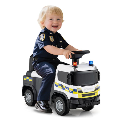 Kinderfahrzeug Polizei mit Lenkung und Stauraum