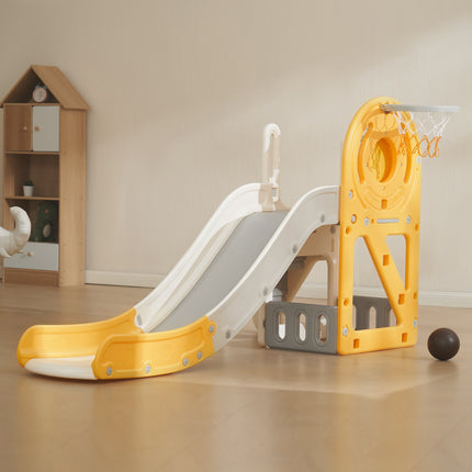 Toddler Slide Playset, Ladder, Hoop, Indoor Outdoor, 110 lb