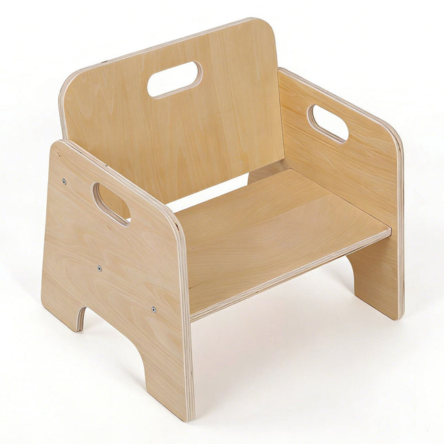 Tabouret pour tout-petit, bois d'ingénierie, naturel, 1 an et plus