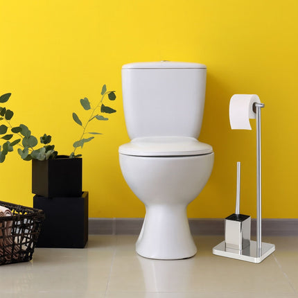 Toilet Butler avec support et 2 têtes de brosse de rechange
