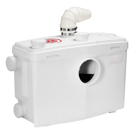 Toilet Macerator Pump 1200W, 48 GPM, 4 Inlets