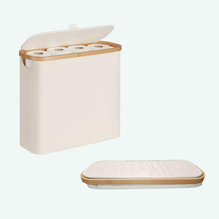 Porte-papier toilette en tissu, capacité de 12 rouleaux