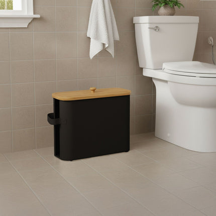 Porte-papier toilette carré en tissu, peut contenir 12 rouleaux