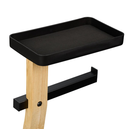 Porte-rouleau de papier toilette et brosse avec étagère