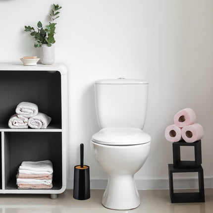 Brosse de toilette avec récipient
