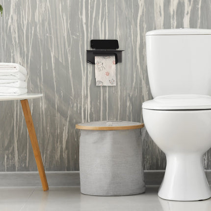 Porte-papier toilette avec étagère